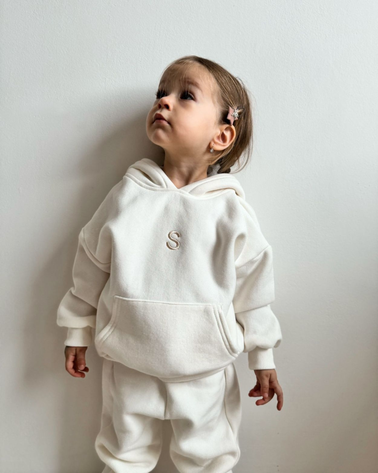 Personalized hooded set - Cream
