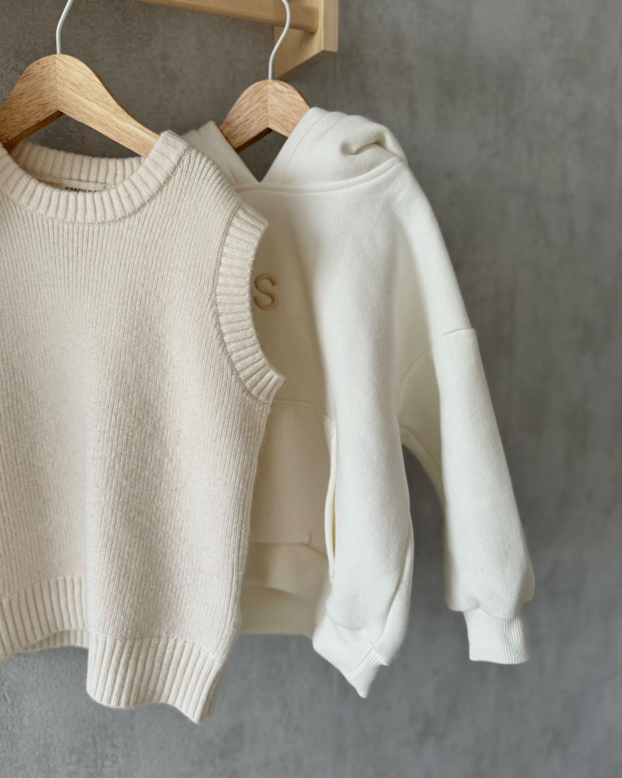 Personalized hooded set - Cream