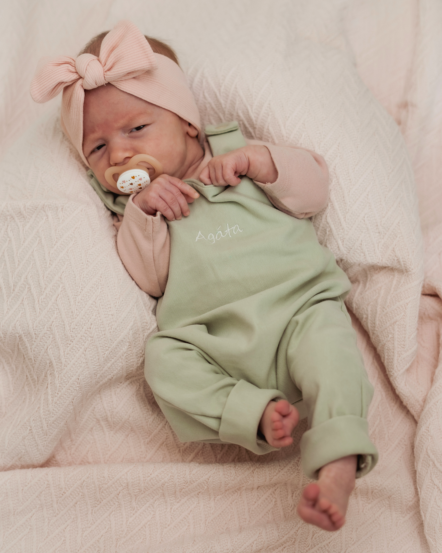 Personalized romper - Pistachio