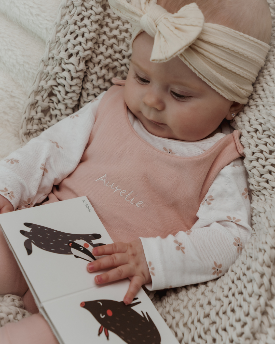 Personalized romper - Marshmallow