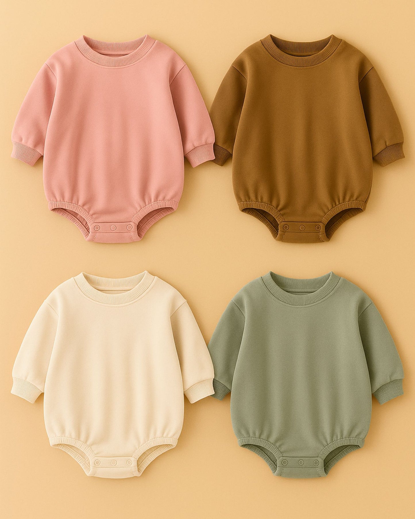 Personalized baby sweatshirt bodysuits