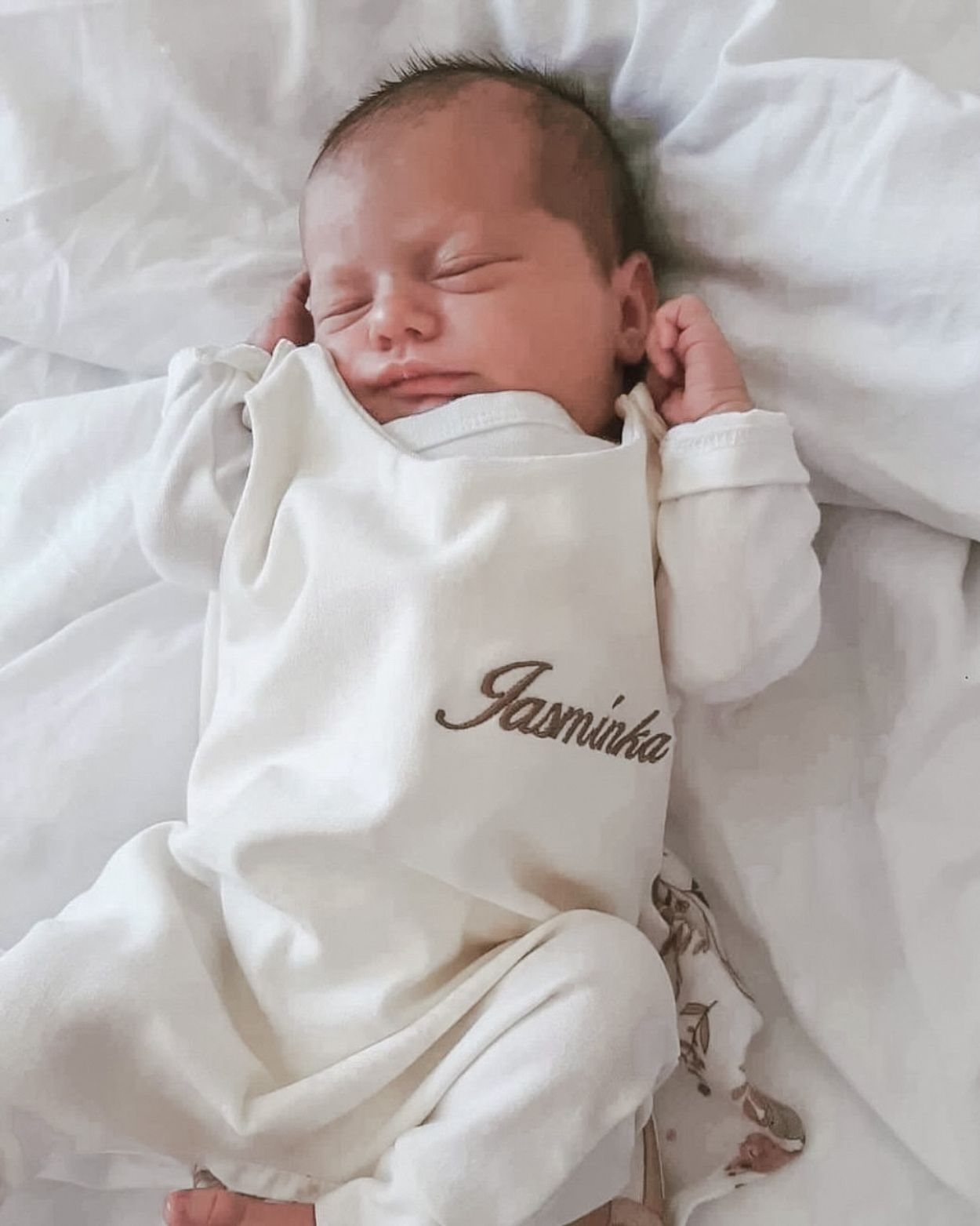 Personalized romper - Cream