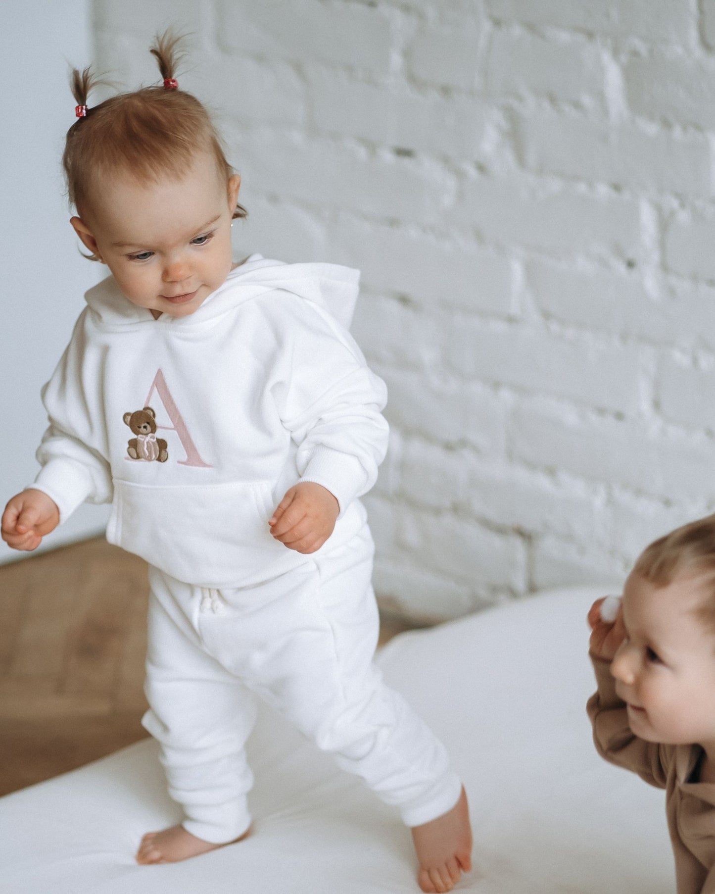 Personalized hooded set - Cream