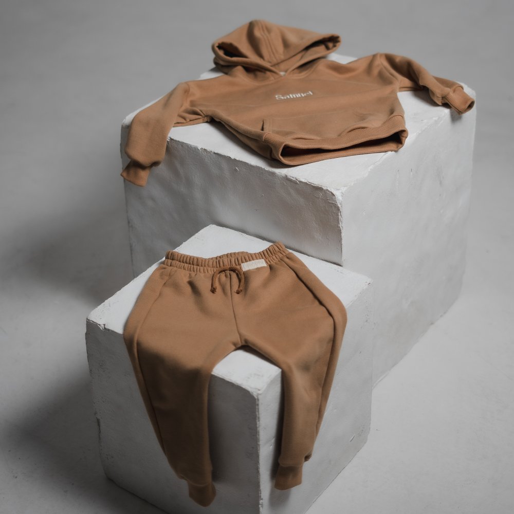 Personalized hooded set - Caramel