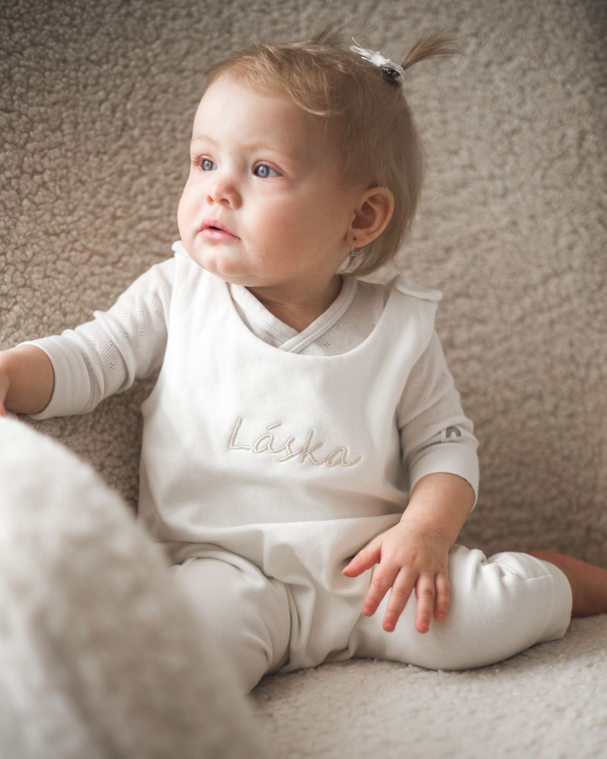 Personalized romper - Cream