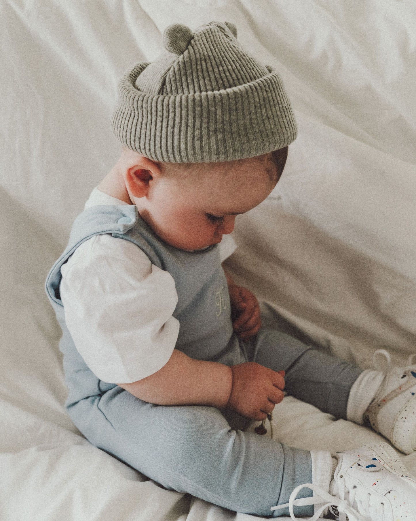 Personalized romper - Baby blue