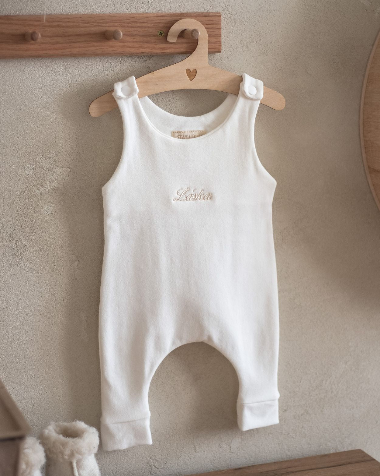 Personalized romper - Cream