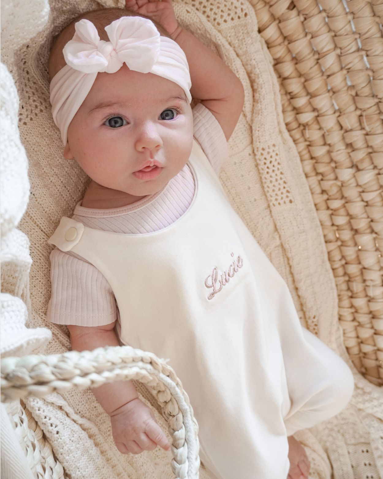 Personalized romper - Cream