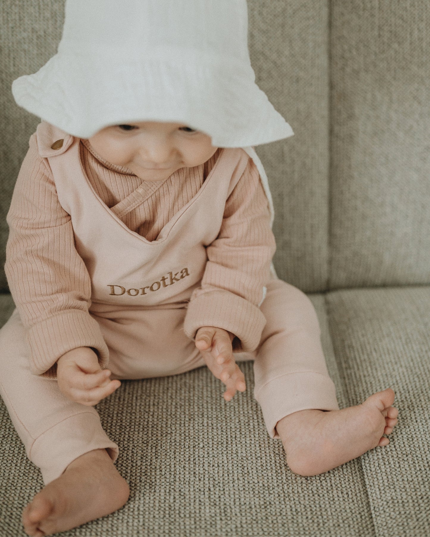 Personalized romper - Marshmallow