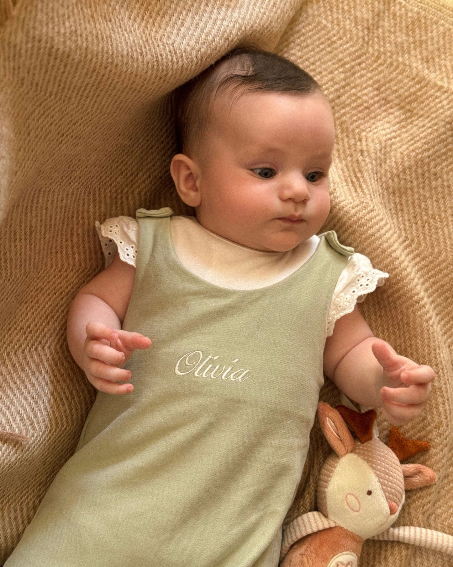 Personalized romper - Pistachio