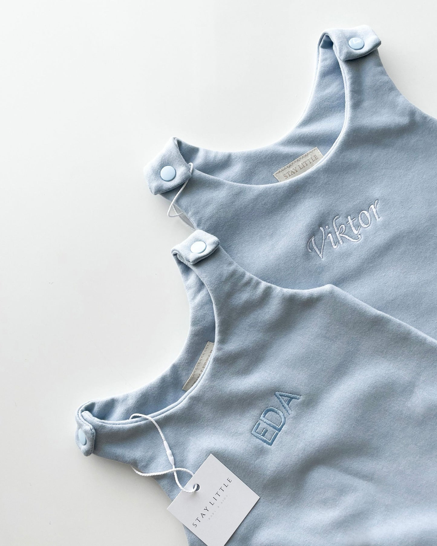 Personalized romper - Baby blue