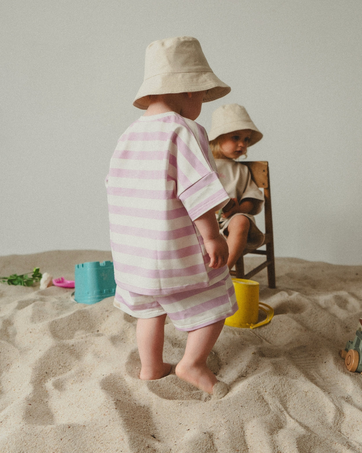 Personalized set - t-shirt with shorts - Lila