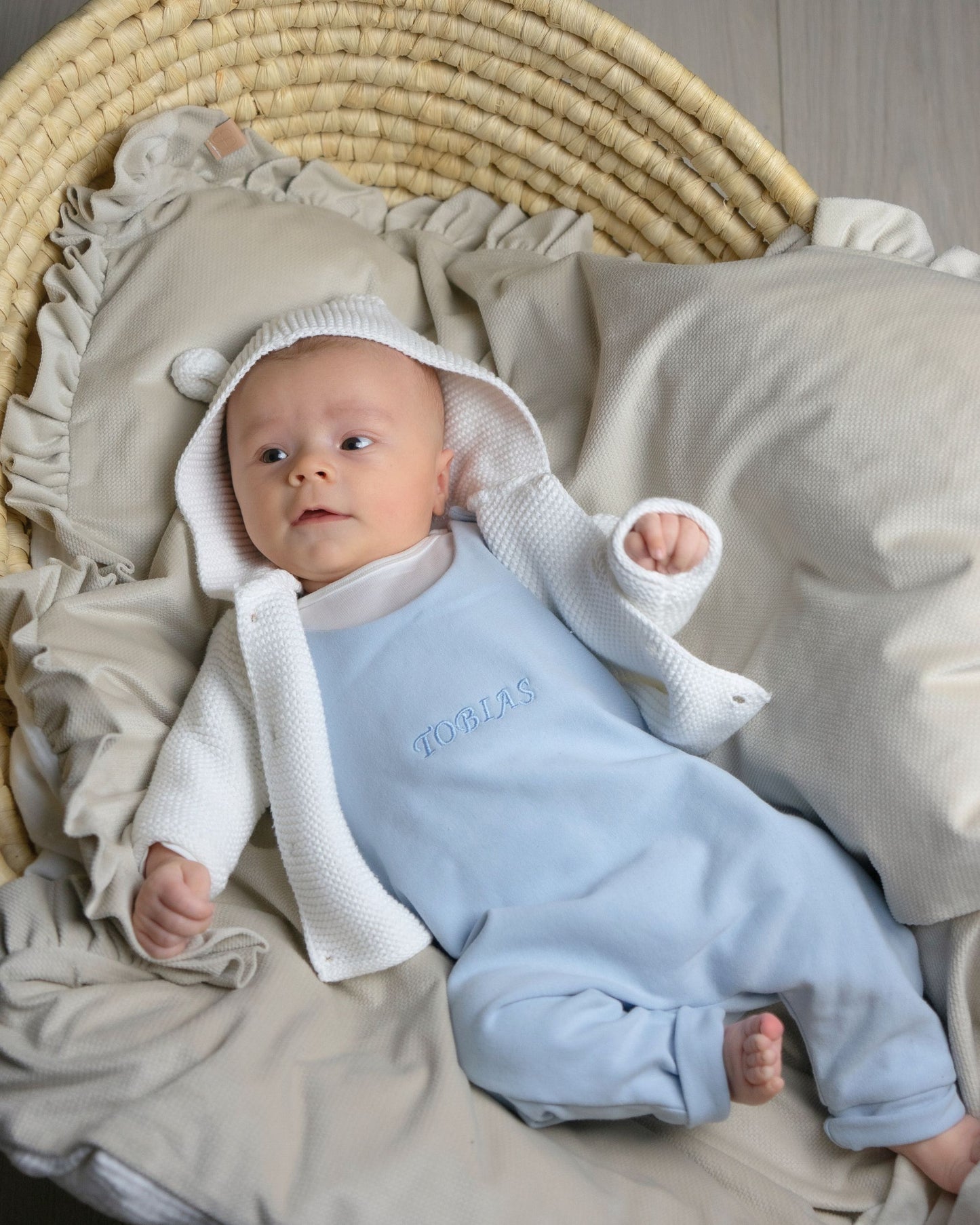 Personalized romper - Baby blue