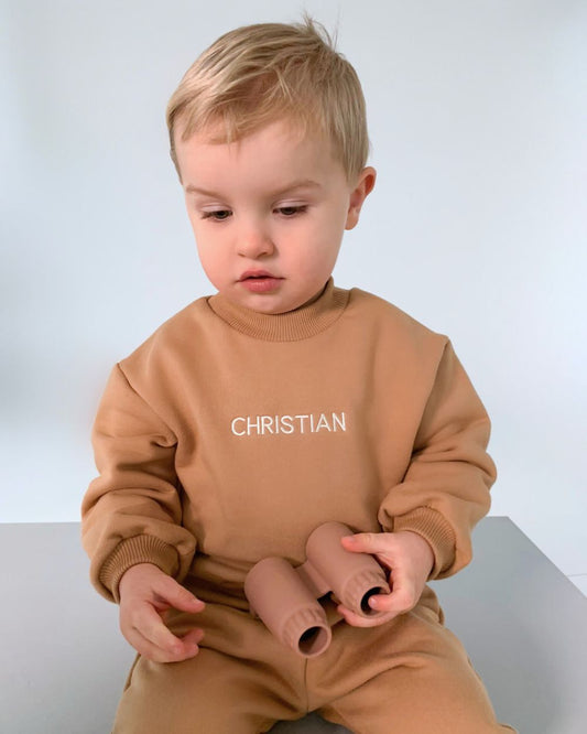 Personalized tracksuit Basic - Caramel