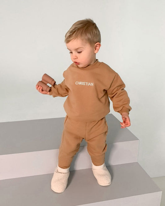 Personalized tracksuit Basic - Caramel