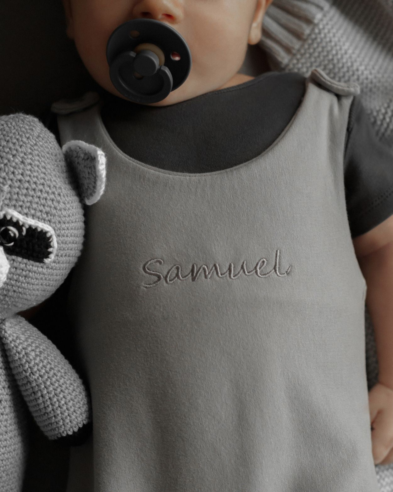 Personalized romper - Antracit