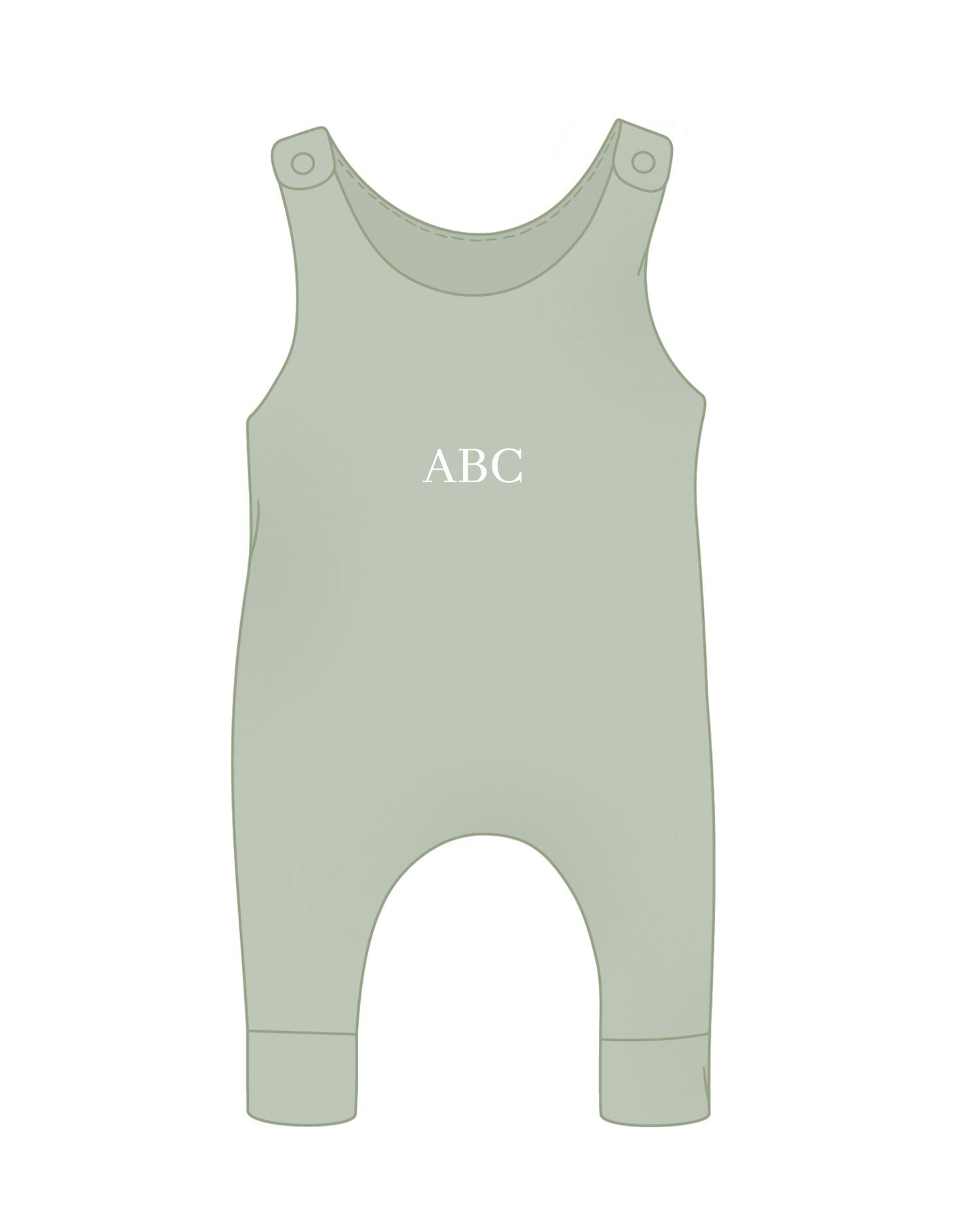 Personalized romper - Pistachio