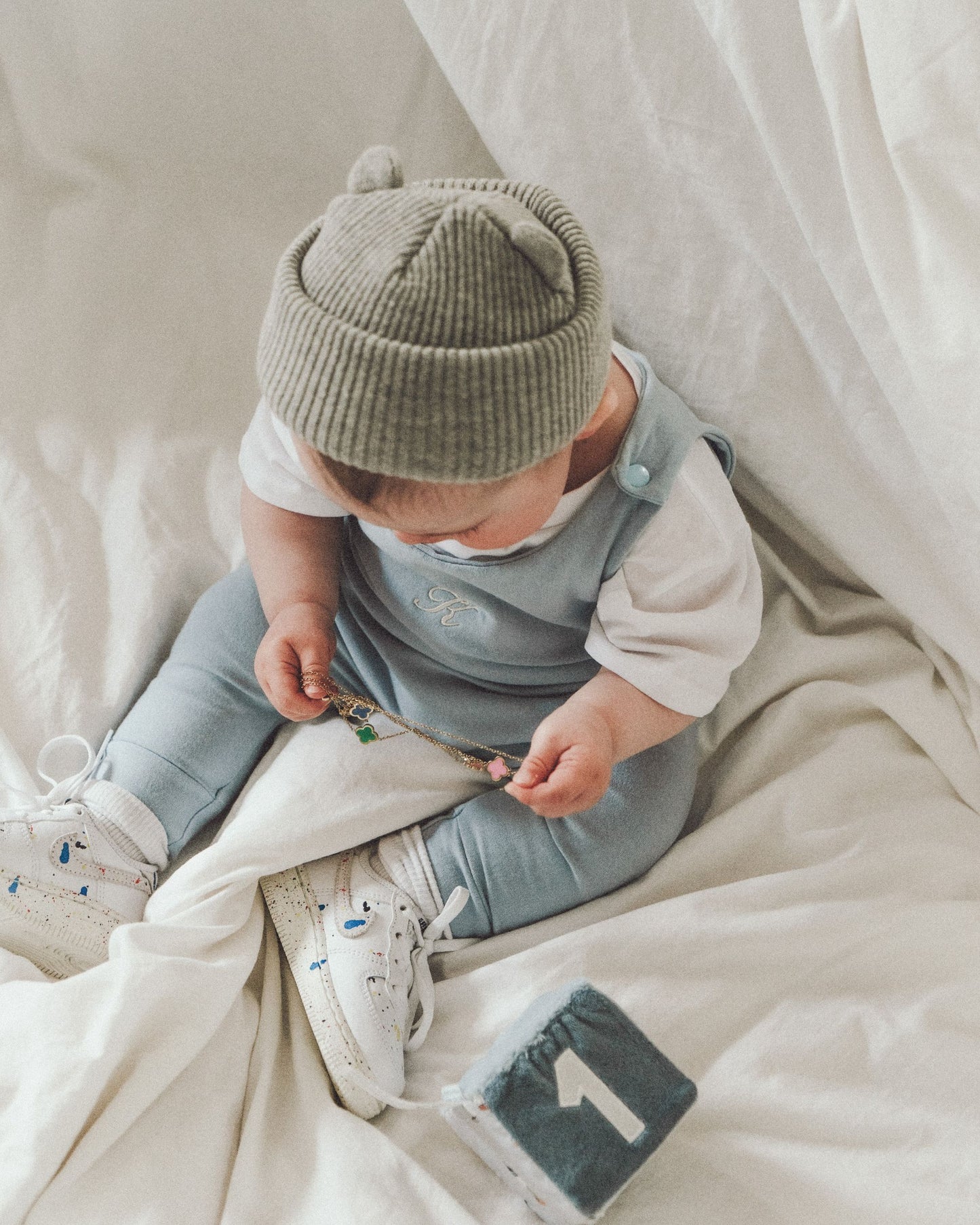 Personalized romper - Baby blue