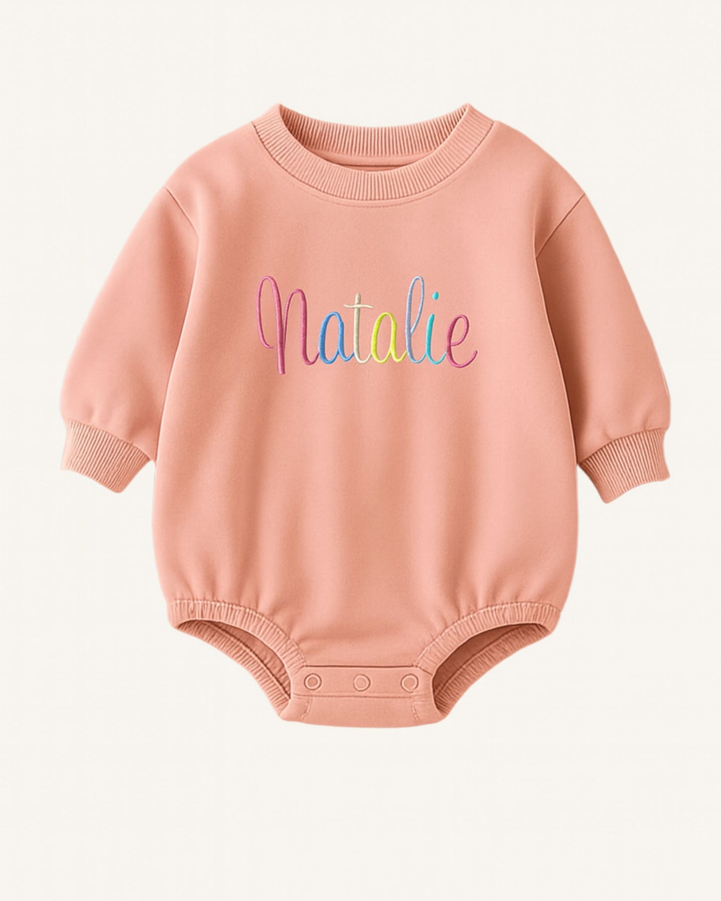 Personalized baby sweatshirt bodysuits