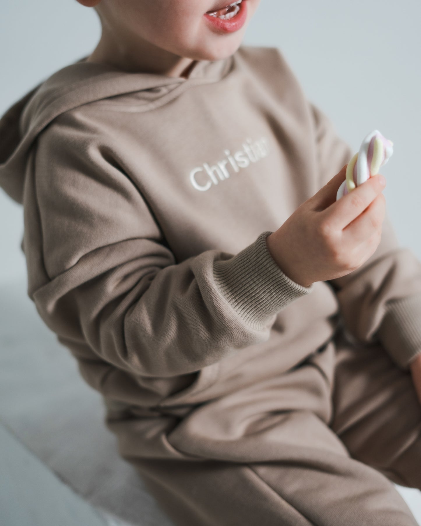 Personalized hooded set - Latte