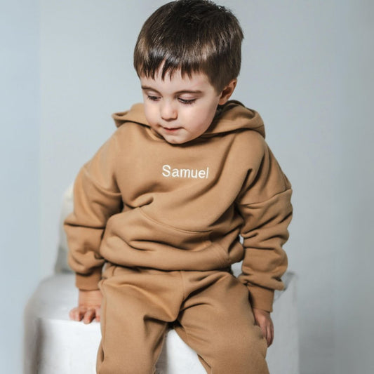 Personalized hooded set - Caramel