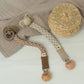 BIBS pacifier clip - Sand / Ivory