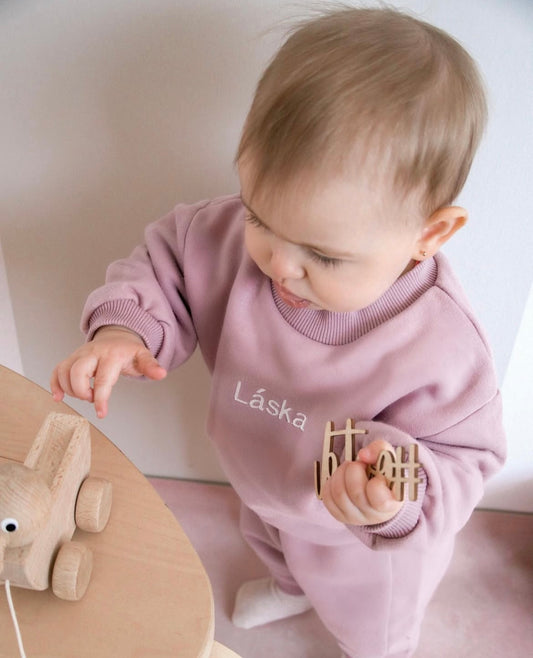 Personalized tracksuit Basic - Pink