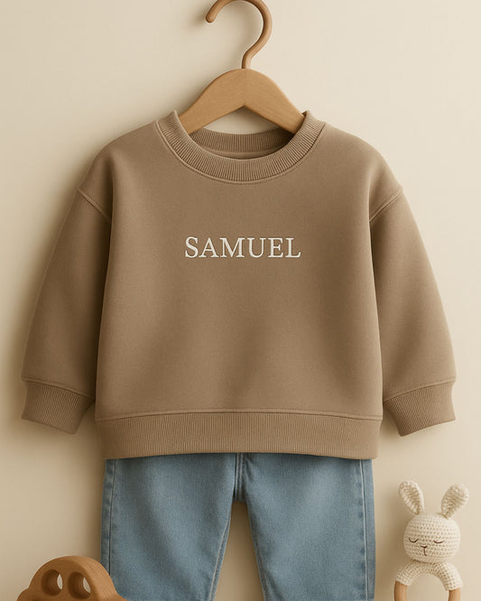 Personalized sweatshirt - Latte