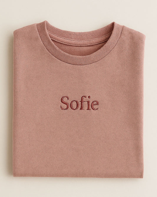Personalized T-shirt - Dusty pink