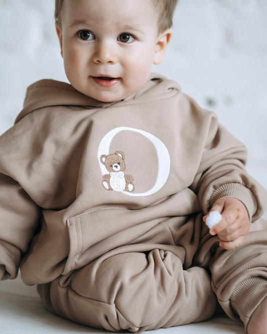 Personalized hooded set - Latte