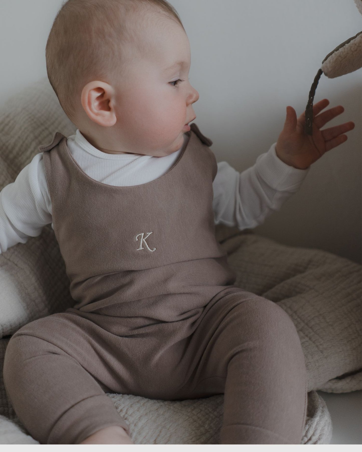 Personalized romper - Cocoa