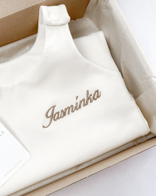 Personalized romper - Cream
