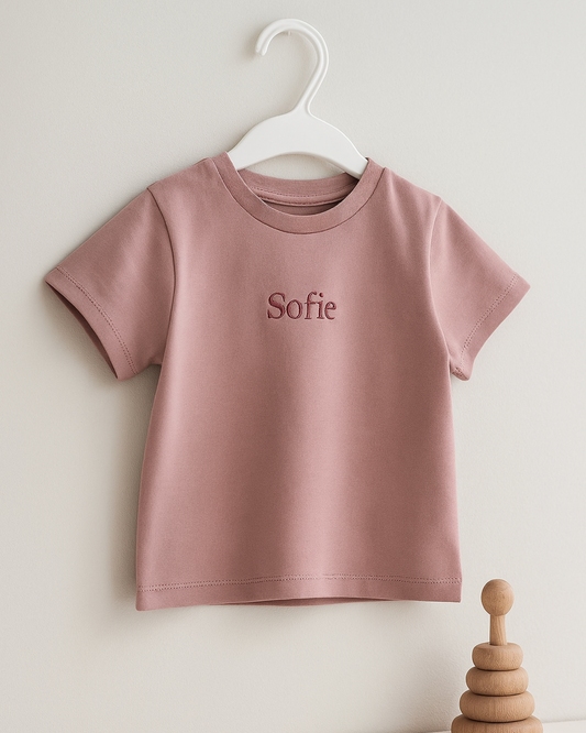 Personalized T-shirt - Dusty pink